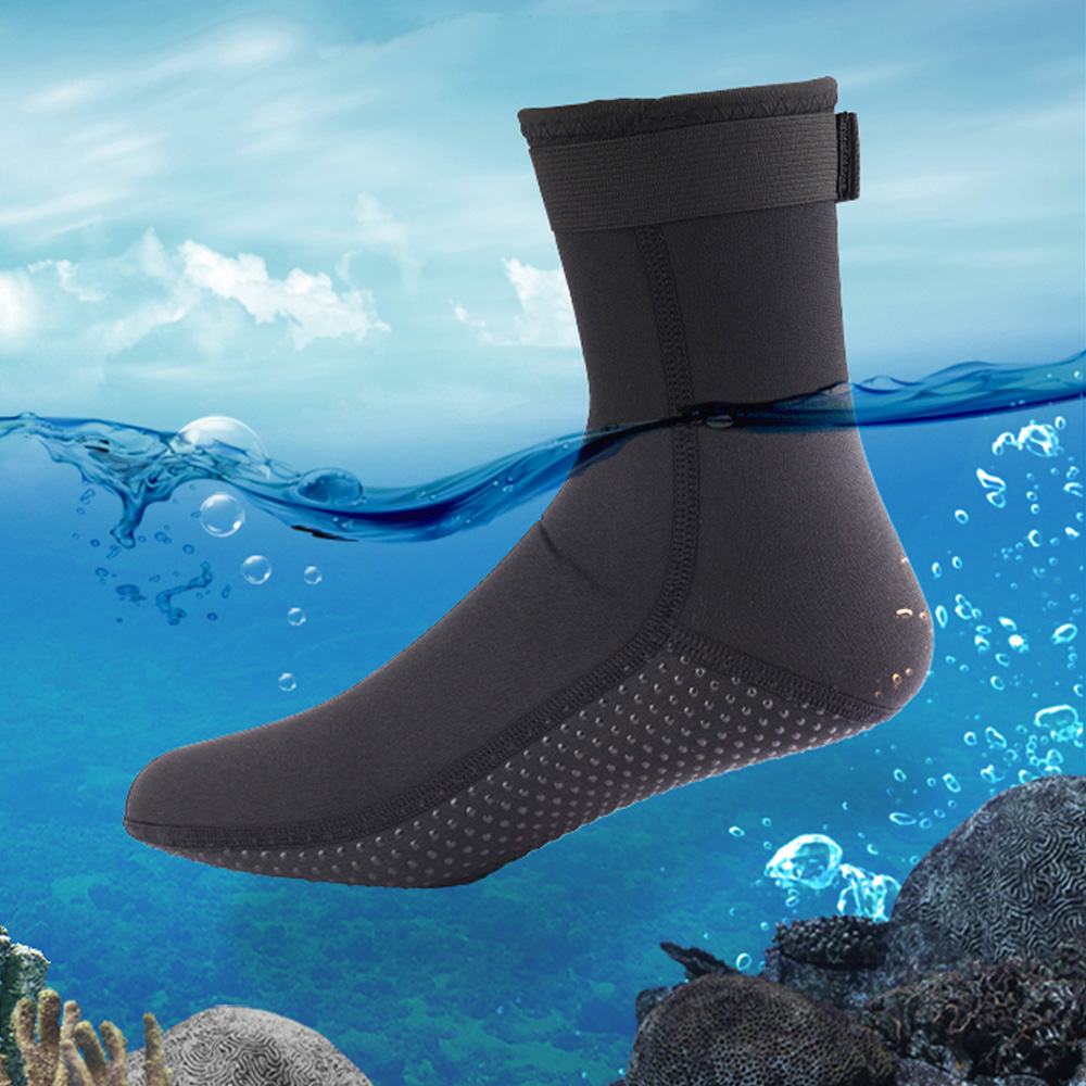 3 มม.และ 5 มม.ถุงเท้าดําน้ํา N - Wetsuit 3Mm Neoprene บทวิจารณ์และราคา