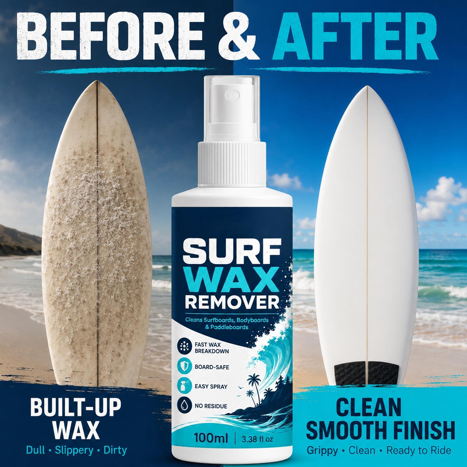 สเปรย์ทำความสะอาดแว็กซ์กระดานโ - Surfboard Wax Tropical บทวิจารณ์และราคา